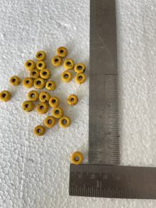 Custom Made <b>Large</b> Chunky Yellow Glass <b>Beads</b> in <b>Large</b> Sizes Ideal for Resale by Jewelry Designers and <b>Bead</b> Stores - Product Image 4
