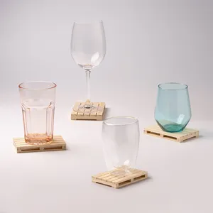 Sous-verre en bois personnalisé Volton pour accessoires promotionnels - Product Image 2