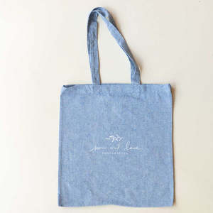 Bolsa de Mano Abierta de Algodón Reciclado, Color Sólido, Ecológica y Elegante - Product Image 1