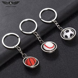 Ensemble de porte-clés multi-sports, porte-clés en métal avec design de ballon de basket, de football et de baseball pour les fans et prix de gros - Product Image 3