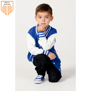 Chaquetas universitarias de béisbol para niños de calidad superior profesional de diseño personalizado de forro polar de algodón 100% de color personalizado de MEGA EMPIRE - Product Image 4