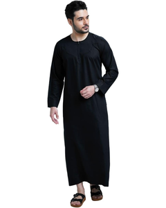 Vente en gros de Thobe Kurvig Omani 2.0 pour hommes | Robe islamique Jubba Ramadan Eid Prière Porter OEM et marque de distributeur disponible bas quantité minimale de commande - Product Image 1