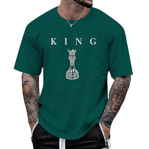 OEM T-shirt décontracté à manches courtes 100% coton pour homme col rond épaule pente imprimé surdimensionné du Bangladesh - Product Image 1