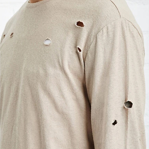 2025 nueva ropa de moda precio barato hombres lavado ácido camiseta para adultos Top Ranking producto hombres camiseta desgastada - Product Image 6