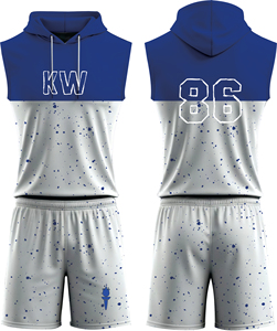 100% Kit de basket-ball léger en polyester Maillot à séchage rapide évacuant l'humidité Uniforme de basket-ball durable - Product Image 1