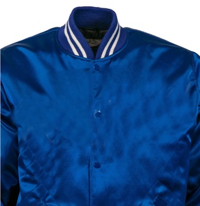 Chaqueta Bomber de Satén Personalizada para Hombre, Chaqueta de Béisbol Personalizada con Bordado Varsity de Alta Calidad - Product Image 3