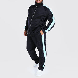 Chándales a rayas innovadores deportivos de alta calidad con logotipo personalizado al por mayor, chándales con capucha de gran tamaño a granel, chándales informales con logotipo personalizado para hombre - Product Image 1