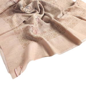 Nara série à manches courtes coton Hijab écharpe Milo élégant décontracté impression numérique mode pour adultes musulman femme printemps - Product Image 2