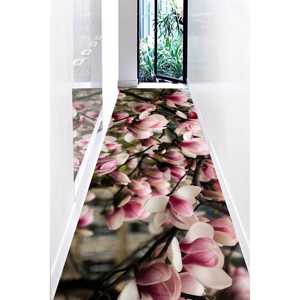 Alfombra Rosa Magnolia, Alfombras con Flores Rosas, Alfombra Rosa, Alfombras Botánicas, Alfombra de Chenilla - Product Image 4