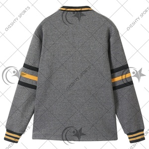 Cárdigan de punto personalizado con cuello en V, suéter de chenilla con letras delanteras, suéter de ropa de temporada de invierno para hombres - Product Image 6