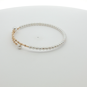 <span class=keywords><strong>Bracciale</strong></span> di <span class=keywords><strong>perle</strong></span> d'acqua dolce naturale 18K oro reale 3mm e <span class=keywords><strong>perle</strong></span> rotonde 4.5mm per feste o cerimonie cristiane gioielli eleganti - Product Image 4