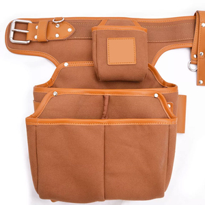 Wholesale Custom Professional Heavy Duty Genuine <b>Leather</b> <b>Tool</b> Belt Hot Selling Waterproof Feature Made in Pakistan Workwear - Product Image 3