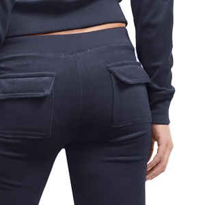 2025 femmes de haute qualité 2 pièces velours survêtement zippé survêtement velours porter décontracté Sport sweat pantalon survêtement ensemble - Product Image 5