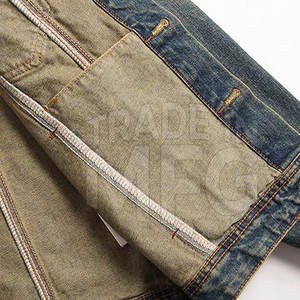 Vente chaude Premium Qualité Hommes Jeans Veste 100% Coton Confortable Chaud pour L'hiver High Street Style Lettre Vente En Ligne - Product Image 5