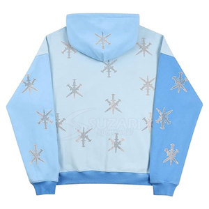 Sweats à capuche à strass, coupe ajustée, séchage rapide, style basique, personnalisés, nouveau style, sweats à capuche à strass - Product Image 2