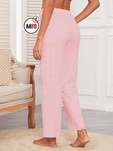 Breathable Womens <b>Wide</b> <b>Leg</b> Sweatpants High Waisted Straight <b>Leg</b> Casual <b>Lounge</b> Sweat <b>Pants</b> With Pockets - Product Image 3