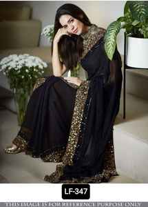 ชุดผ้าส่าหรีแฟนซีสำหรับผู้หญิง,ชุดไปงานปาร์ตี้และงานเทศกาลผ้าคอตตอนออกแบบชุดทำงานทนทาน - Product Image 3