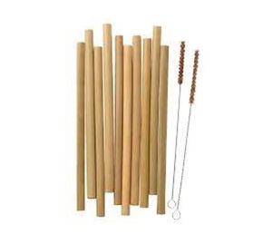 หลอดดูดแบบใช้แล้วทิ้งหลอดดูดทำจากไม้ไผ่ธรรมชาติแบบ100% ใช้ซ้ำได้ - Product Image 1