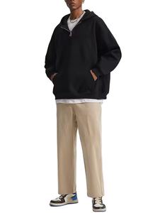 Sweat à capuche zippé court surdimensionné pour homme en molleton French Terry épais 400-600 g/m² 2026 - Product Image 3