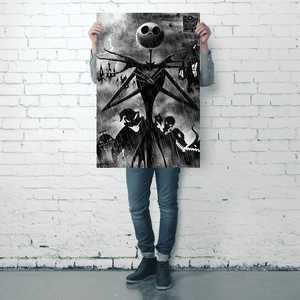 Póster de pared de estilo moderno con diseño de Sombra de Pesadilla Antes de la Navidad - Product Image 1