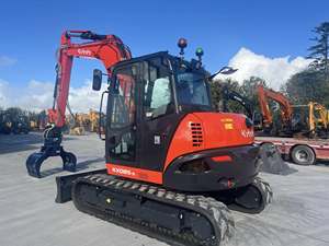 Nouvelle pelle hydraulique Kubota KX085-5 et grappin rotatif Daemo DMR160 - Product Image 2