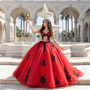 Royal Red Ball Gown - High-Quality Custom Wedding Dress