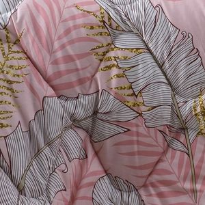 DiJon | 8 cái ranforce cotton Comforter Set, vua, 260x240 cm, 23362-v4, Hồng & xám sang trọng tất cả các mùa Comforter Set - Product Image 5