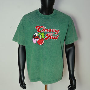 T-shirts Homme 100% Coton OEM en Gros, Coupe Oversize, Style Vintage, Streetwear Décontracté, Lavage Acide, T-shirts Vierges Amples - Product Image 1