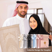 Coffret cadeau en velours Yaseen, cadeaux islamiques, tapis de prière, sourates arabes, tasbih, Coran, cadeaux de l'Aïd musulman, vêtements islamiques, cadeaux