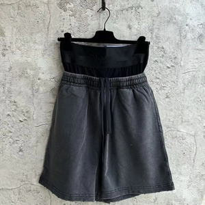 Low MOQ <b>Cheap</b> Price Customized Double Waist <b>Shorts</b> Solid Casual Custom Logo, Color And Private Label Plain Dyed <b>Shorts</b> For Sale - Product Image 1