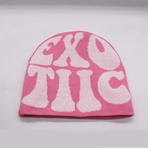 Nuevo gorro de punto tejido Jacquard Unisex, ropa de calle de estilo deportivo con bordado a mano y satén en el interior para bebés - Product Image 2