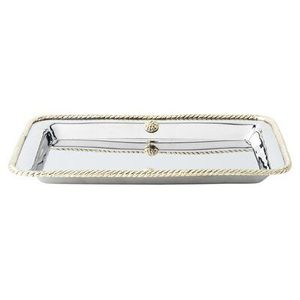 Easy to clean stainless steel serving <b>tray</b> designed for everyday home dining professional catering and <b>buffet</b> setups - Product Image 6
