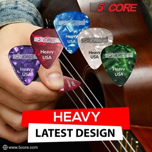5 plectres de guitare, lot de 12, plectres de qualité supérieure en celluloïd, pour guitares acoustiques, électriques et basses, 0,96 mm - Product Image 5