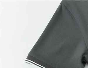 Camisetas personalizadas ajustadas para hombre, camisetas transpirables de secado rápido de algodón y poliéster, estampado de patrón sólido para uso diario - Product Image 3