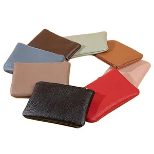 [Long-Term Spot] Litchi Pattern New Cross-Border Best-Selling Coin Purse Small Wallet Card Coin Key Storage Bag ECOLIFE