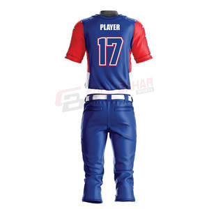 Ensemble d'uniformes de baseball en polyester respirant pour hommes avec logo d'équipe personnalisé et numéro de nom Vêtements de baseball et de softball personnalisables - Product Image 3