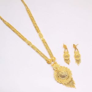 Colliers longs religieux orthodoxes traditionnels pour femmes plaqué or cuivre laiton Chapado En Oro occasion de mariage chaînes de mode - Product Image 2