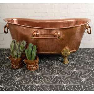 Baignoires en cuivre de style antique économique avec des finitions martelées uniques pour une mise à niveau abordable de votre salle de bain - Product Image 4