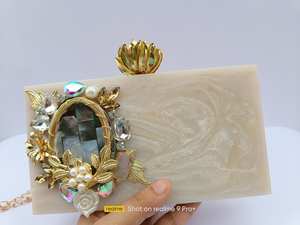 Bolsos de Mano de Resina Ecológicos, Bolsos de Hombro Tipo Clutch, Bolsos de Novia, Regalo de Aniversario para Mujer, Regalos de Boda para Ella - Product Image 5