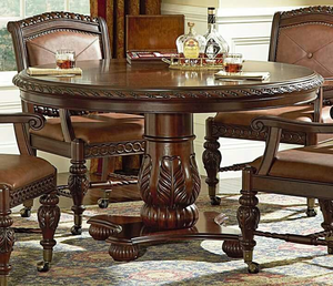 ชุดโต๊ะอาหารไม้มะฮอกกานีแท้ สำหรับบ้าน อพาร์ทเมนต์ วิลล่า และโรงแรม - เฟอร์นิเจอร์ไม้จริง ทนทาน - Product Image 1