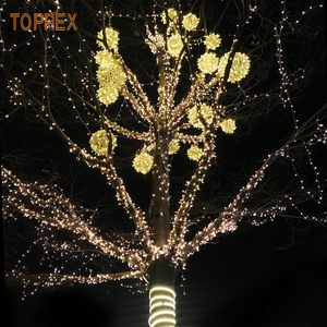 Lumières décoratives LED 3D en forme <span class=keywords><strong>de</strong></span> <span class=keywords><strong>boule</strong></span> IP65 pour extérieur, Noël, Ramadan, festivals, éclairage suspendu pour rues, design pour éclairage <span class=keywords><strong>de</strong></span> lune - Product Image 2