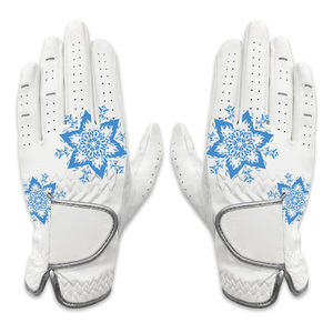Gants de golf personnalisés Fournisseur OEM Vente en gros en vrac Cuir Cabretta Poignée antidérapante Respirant Flexible Durable Utilisation professionnelle de golf - Product Image 1