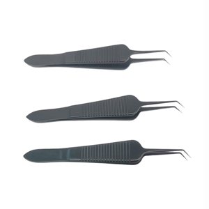 TEEJAY - Juego de Pinzas Curvas Profesionales de Acero Inoxidable para Trasplante y Extensión de Cabello, Marca OEM Personalizada - Product Image 3
