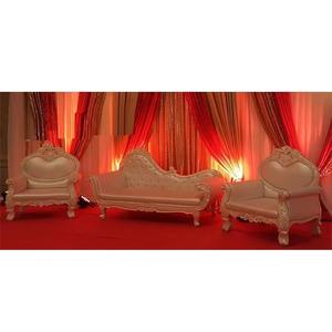 Lujoso Conjunto de Sofás Blancos Perla para Bodas, Diseño Moderno, Recién Llegado a EE. UU. - Product Image 1