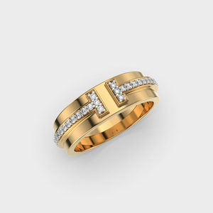 วงดนตรีแต่งงานวงเพชรโอชะสําหรับผู้ชายวงหมั้นเพชร CVD ทรงกลมที่สมบูรณ์แบบสําหรับทุกโอกาส - Product Image 5