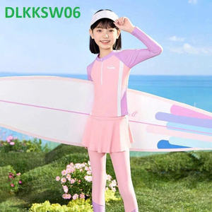 Haute qualité femmes 2 pièces ensemble Micro solide maillots de bain Micro soutien-gorge Nylon-Spandex imperméable séchage rapide 4 sens extensible jupe avant OEM - Product Image 4