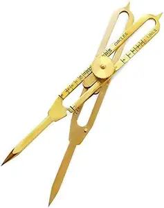 Solid Brass Divider Drafting Proportional Tool 6" Navigational Compass Caliper