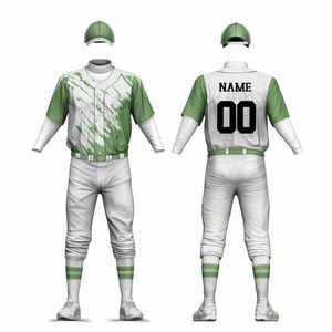 Meilleur uniforme de baseball pour hommes de taille adulte au meilleur prix de gros avec logo personnalisé/uniforme de baseball pour hommes confortable et respirant - Product Image 5