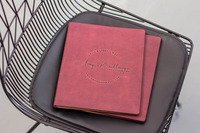 Logo personnalisé Hôtel Restaurant Luxe En Cuir Menu Dossier A4 Couverture De Menu Avec Classeur A4 Personnalisé Couverture De Menu LMC-0081