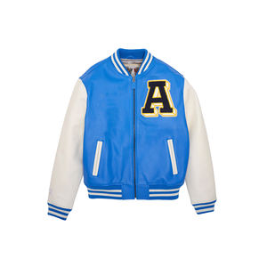 Veste de baseball à manches longues en laine vintage classique pour hommes High Street Outdoor Stand Collar Custom College Letterman Varsity Winter - Product Image 1